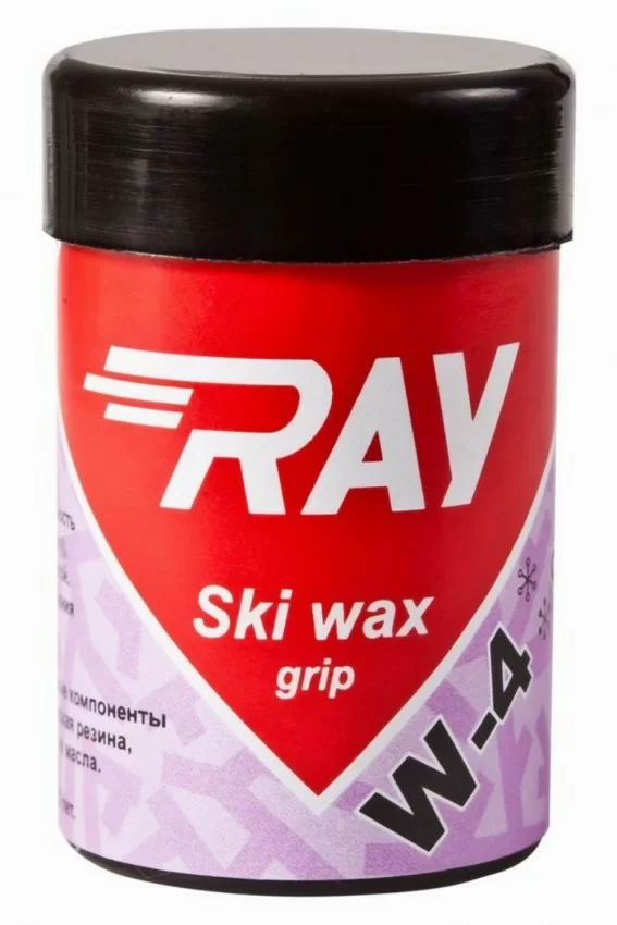 Мазь держания Ray W-4 0..-2°C синтетическая светло-фиолетовая 35 г Фото Мазь держания Ray W-4 0..-2°C синтетическая светло-фиолетовая 35 г со склада магазина Спортев