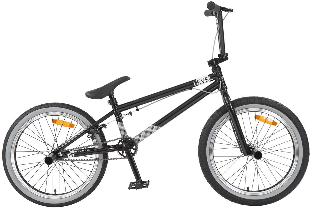 Велосипед BMX TechTeam Level 20" (2023) черный 40031 Фото Велосипед BMX TechTeam Level 20" (2023) черный 40031 со склада магазина Спортев