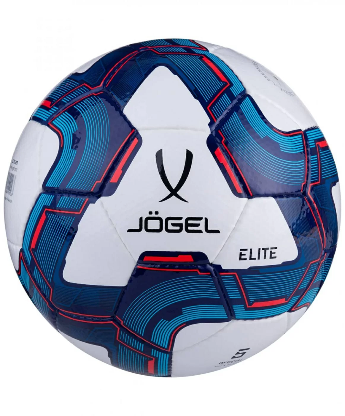 Мяч футбольный Jogel Elite №4 белый/синий/красный 16941 Фото Мяч футбольный Jogel Elite №4 белый/синий/красный 16941 со склада магазина Спортев