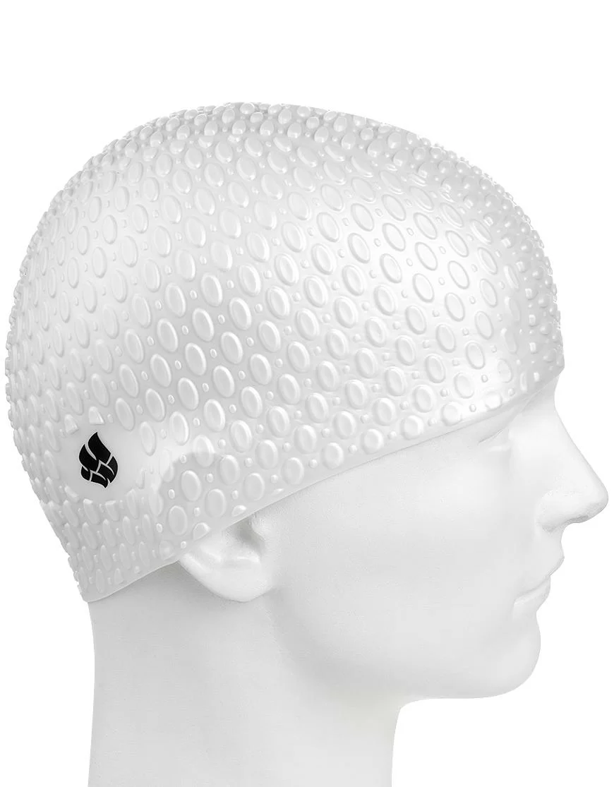 Шапочка для плавания Mad Wave Silicone Bubble white M0539 06 0 02W Фото Шапочка для плавания Mad Wave Silicone Bubble white M0539 06 0 02W со склада магазина Спортев