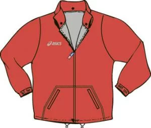 Куртка Asics Jacket Time JR в/з красная T557Z2/0026 Фото Куртка Asics Jacket Time JR в/з красная T557Z2/0026 со склада магазина Спортев
