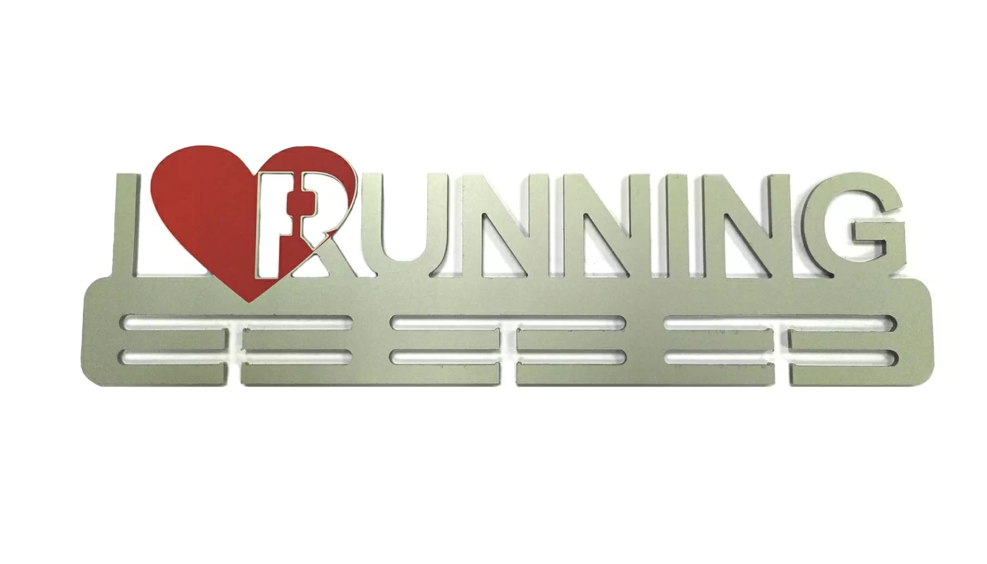 Медальница "I Love Running" 40 см МБВС01 Фото Медальница "I Love Running" 40 см МБВС01 со склада магазина Спортев