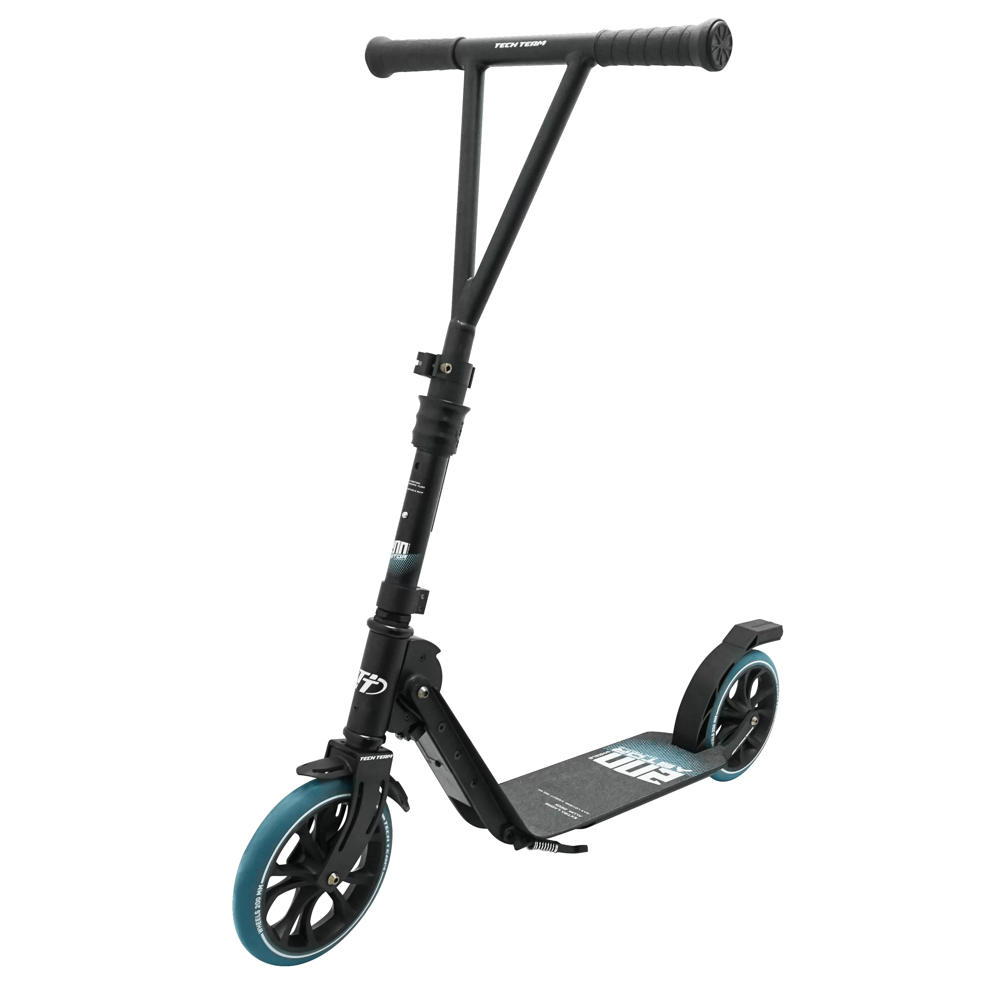 Самокат TechTeam Astor 200 (2020) black/green Фото Самокат TechTeam Astor 200 (2020) black/green со склада магазина Спортев