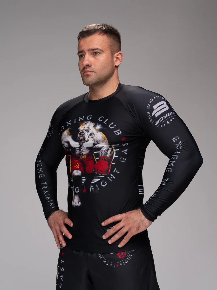 Рашгард BoyBo Bulldog MMA взрослый 3150 Фото Рашгард BoyBo Bulldog MMA взрослый 3150 со склада магазина Спортев