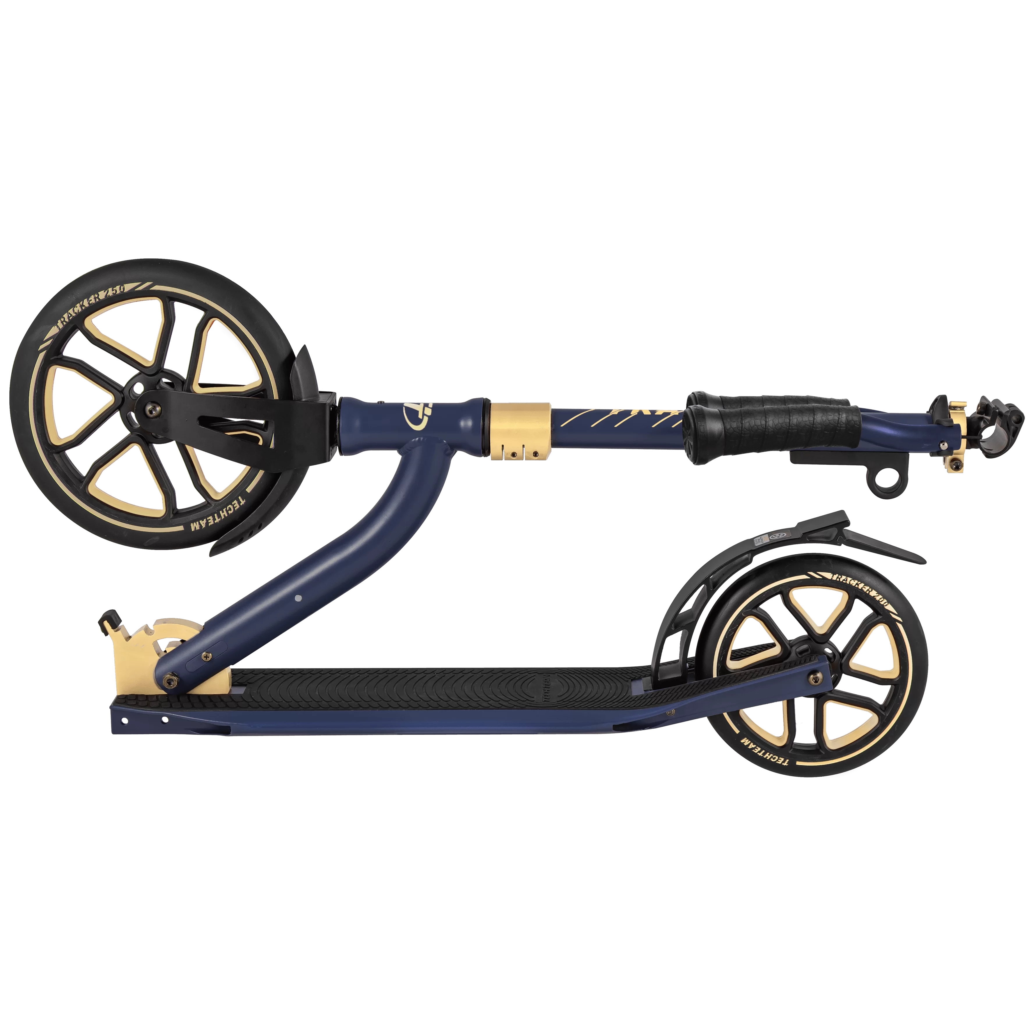 Самокат TechTeam Tracker 250 (2020) blue/gold Фото Самокат TechTeam Tracker 250 (2020) blue/gold со склада магазина Спортев