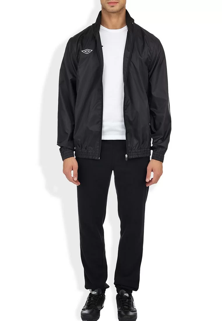 Куртка ветрозащитная Umbro Uniform Training Shower Jacket чер/бел/бел 413013/611 Фото Куртка ветрозащитная Umbro Uniform Training Shower Jacket чер/бел/бел 413013/611 со склада магазина Спортев