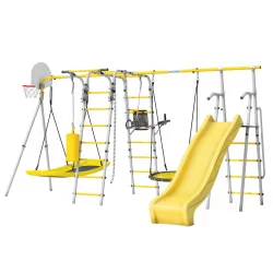Детский спортивный комплекс для Дачи Romana Fitness-PRO с горкой 1200 мм (Комплект №9) Детский спортивный комплекс для Дачи Romana Fitness-PRO с горкой 1200 мм (Комплект №9)