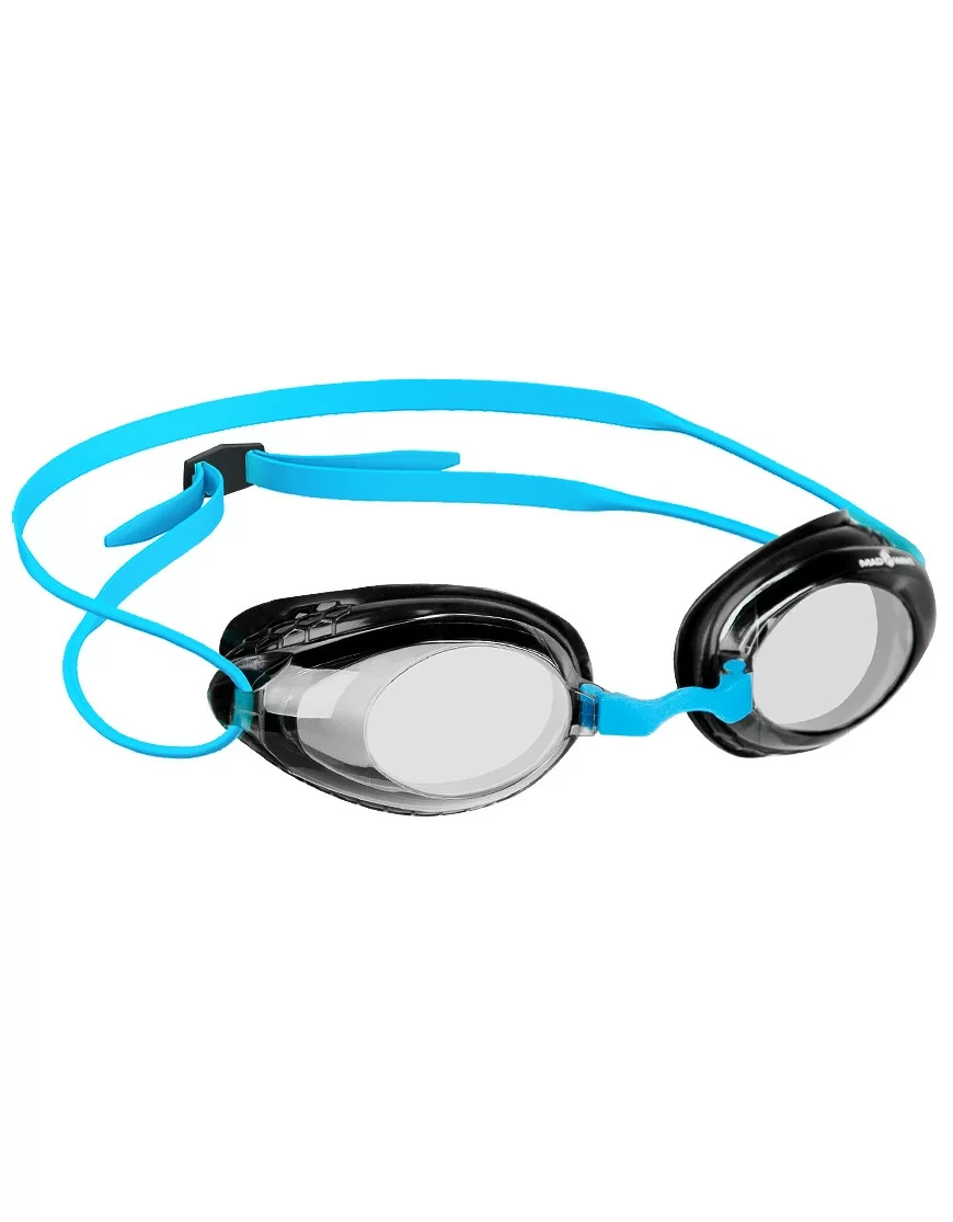 Очки для плавания Mad Wave Honey black/azure M0427 18 0 08W Фото Очки для плавания Mad Wave Honey black/azure M0427 18 0 08W со склада магазина Спортев