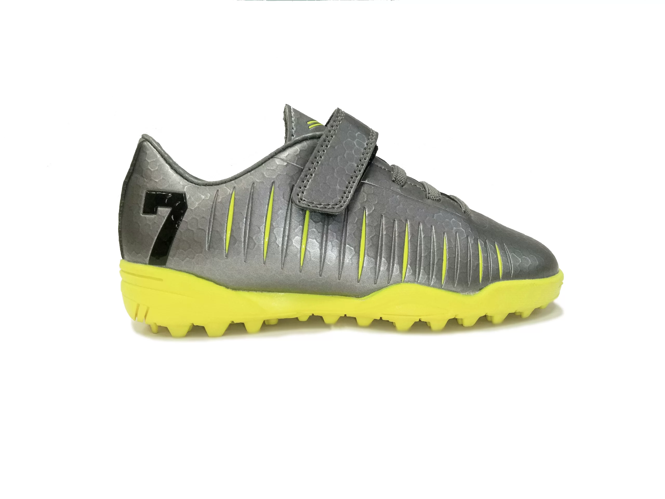 Бутсы Acero Poder 7 Youth 1 velcro + rubber lace silver/n.yellow Фото Бутсы Acero Poder 7 Youth 1 velcro + rubber lace silver/n.yellow со склада магазина Спортев
