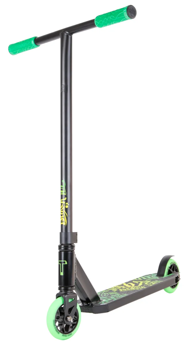 Самокат TechTeam Duker 101 (2022) трюковой black/green Фото Самокат TechTeam Duker 101 (2022) трюковой black/green со склада магазина Спортев