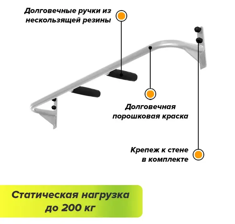 Турник наддверный Absolute Champion №1 белый Фото Турник наддверный Absolute Champion №1 белый со склада магазина Спортев