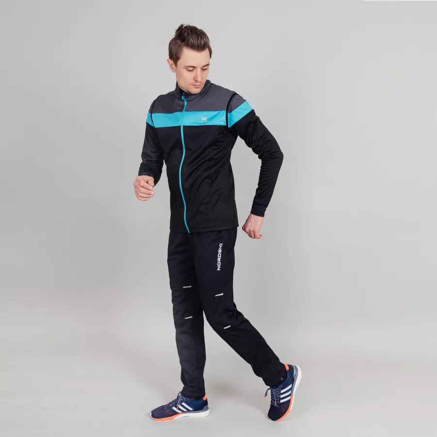 Жилет разминочный Nordski Drive black/blue NSM825170 Фото Жилет разминочный Nordski Drive black/blue NSM825170 со склада магазина Спортев