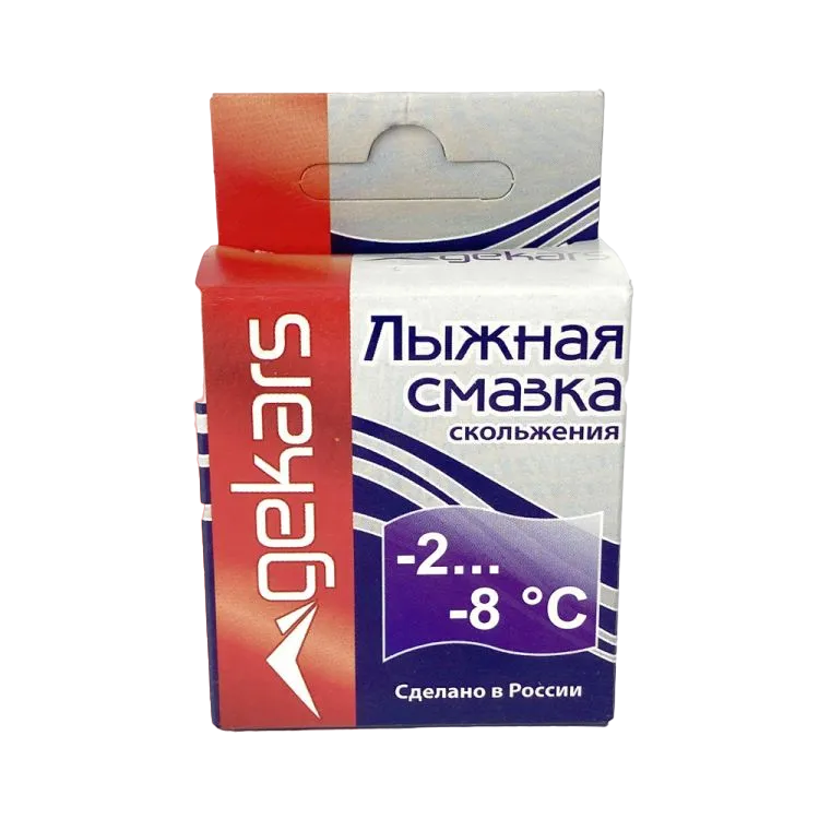 Парафин/мазь скольжения Gekars -2..-8°С 50 г 0205 Фото Парафин/мазь скольжения Gekars -2..-8°С 50 г 0205 со склада магазина Спортев