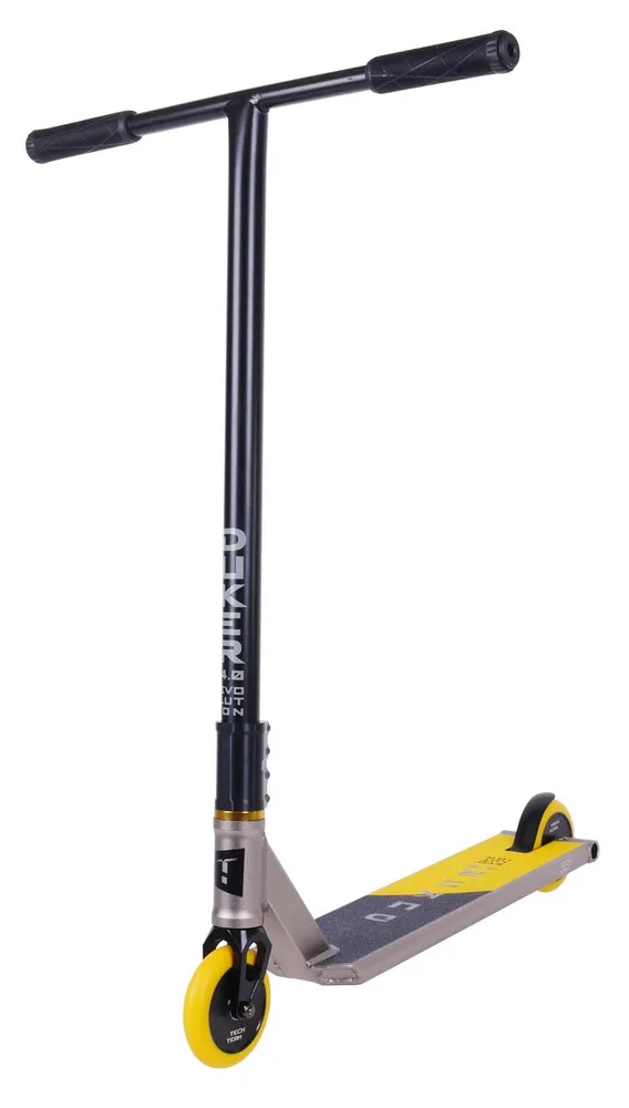Самокат TechTeam Duker 4.0 трюковой grey/yellow Фото Самокат TechTeam Duker 4.0 трюковой grey/yellow со склада магазина Спортев
